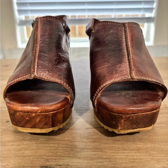 Women’s Bed Stu Marie Brown Leather Mules In Teak - Picture 4 of 16